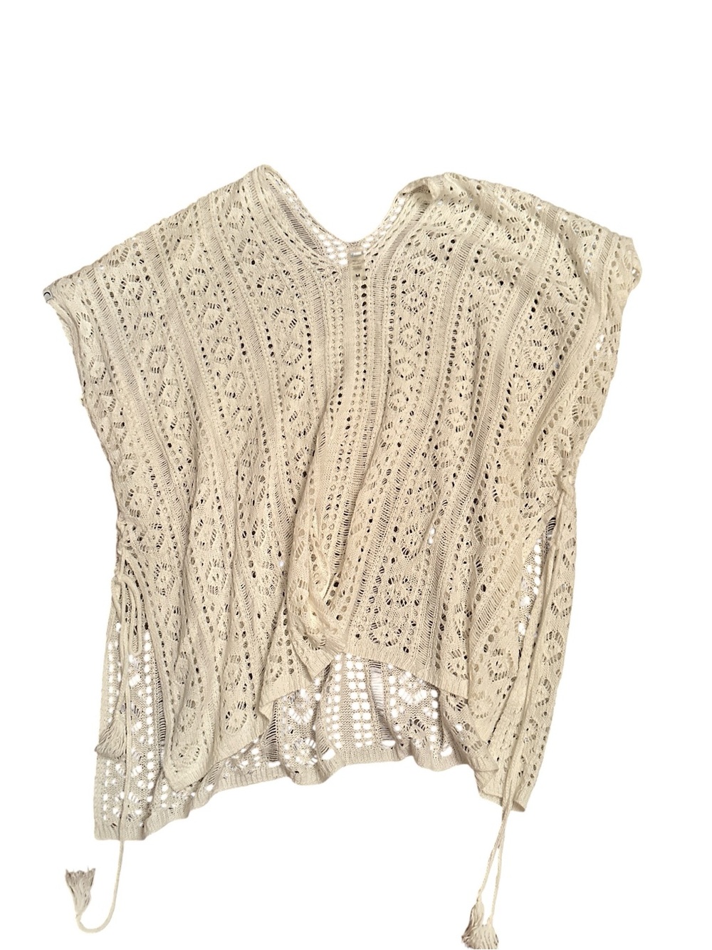 Zyia Active Cream Knit Cover-Up Size M - Picture 3 of 3